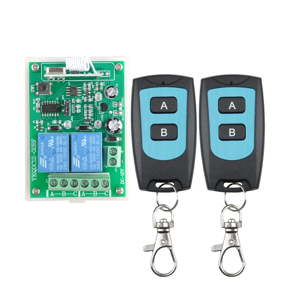 CONTROLO REMOTO 2 CANAIS WIRELESS 12V 50-100M (FM3143)