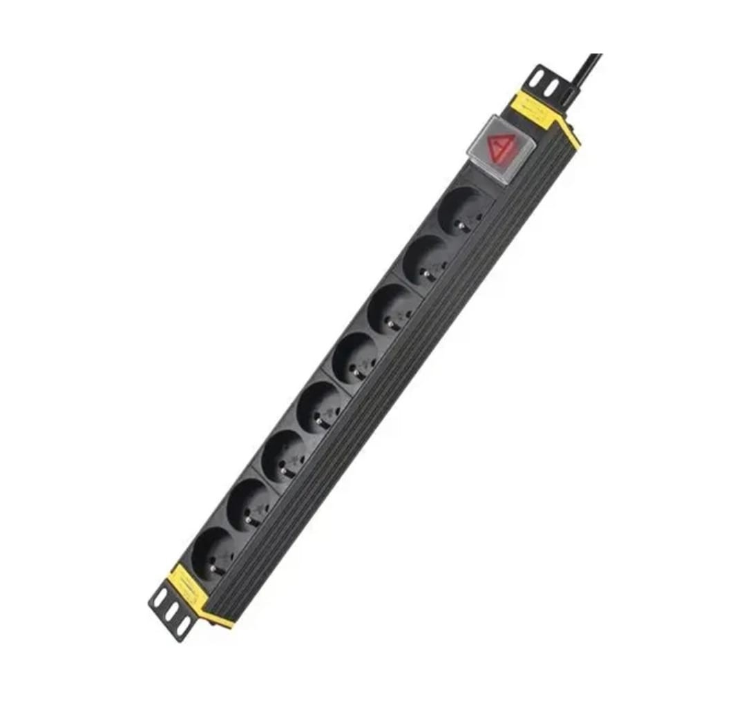 ficha 220v alumínio para bastidor 8plgs (FM3196)